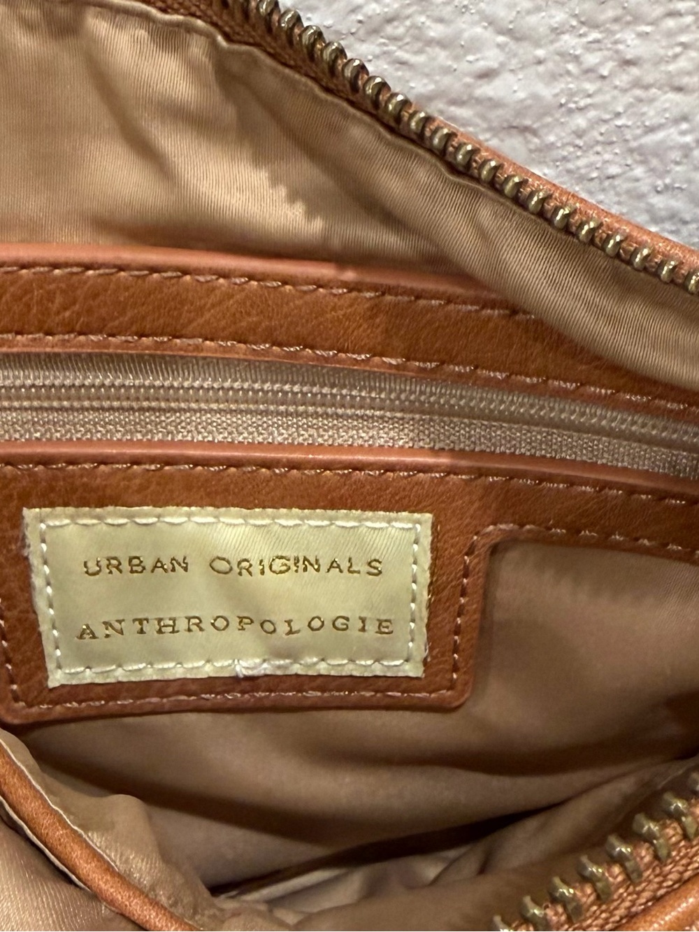 Urban Originals Tan Brown Crossbody Bag with Striped Strap - Picture 5 of 9